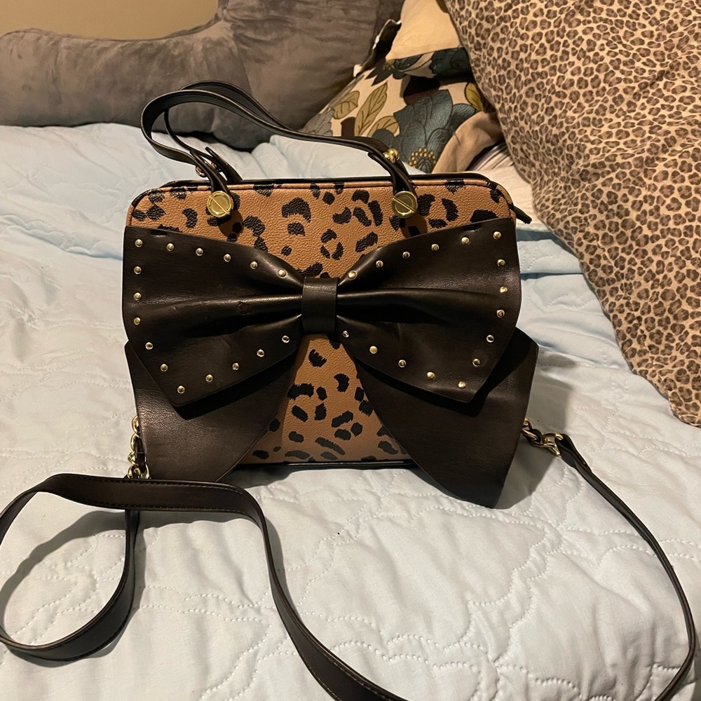 Betsey Johnson Leopard Print Purse